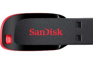 Memoria USB 64 GB - SanDisk Cruzer Blade, USB 2.0, USB-A, Ultracompacta, Unidad Flash Elegante, Negro