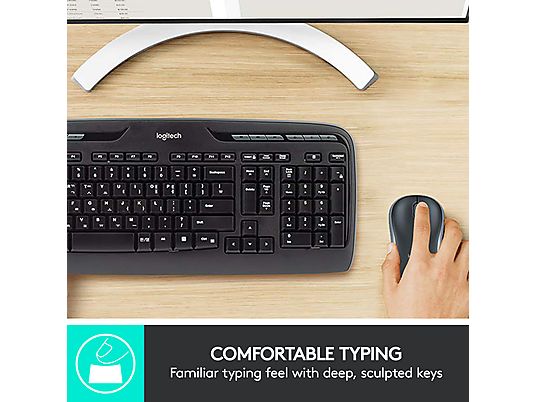 LOGITECH Wireless Combo MK330 - Clavier, souris (Noir)