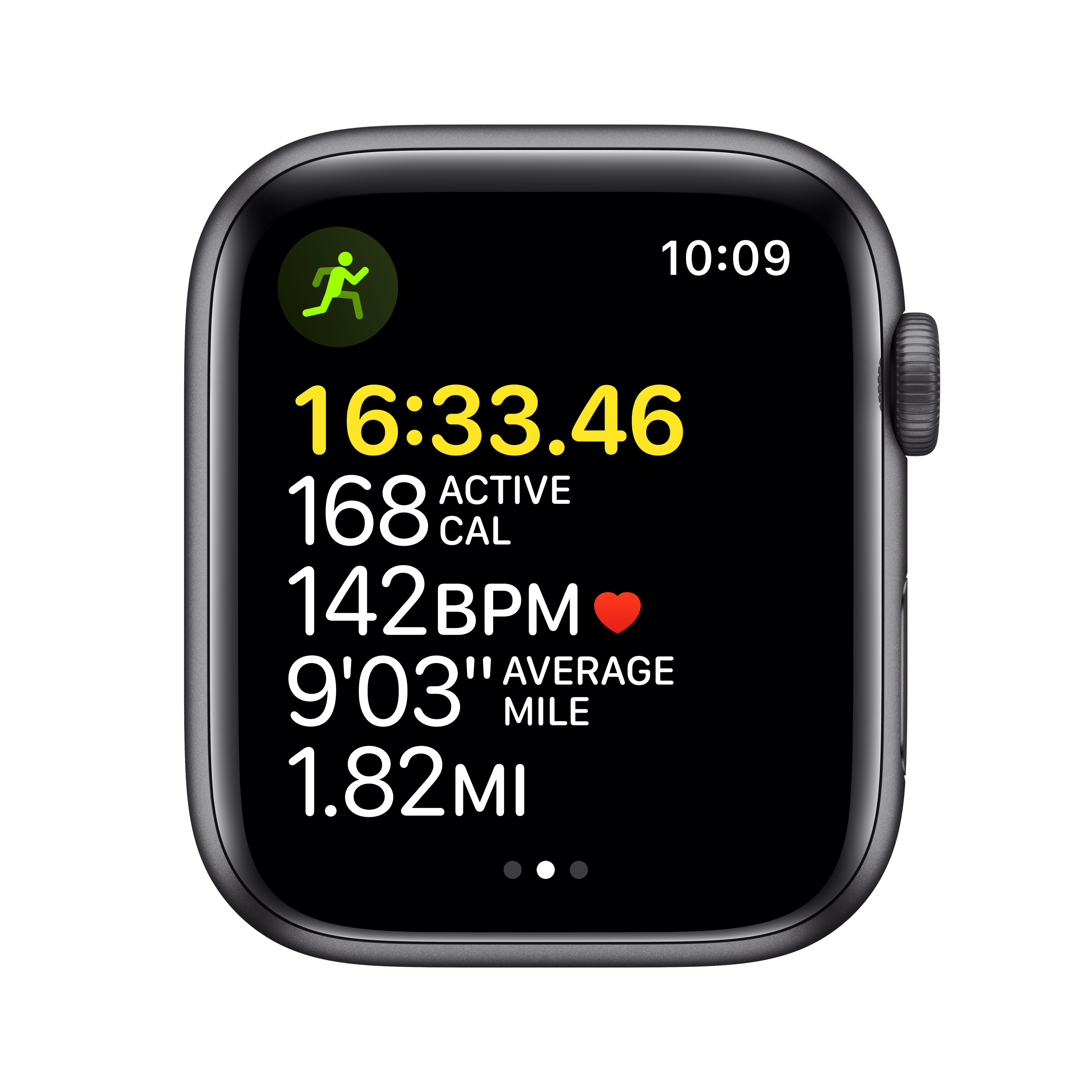APPLE Watch SE 44 mm spacegrijs aluminium / middernacht sportband