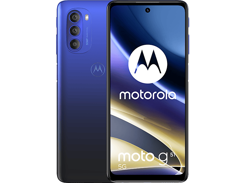 Praten Inspecteren veel plezier MOTOROLA moto g51 | 128 GB Dual-Sim Blauw 5G kopen? | MediaMarkt