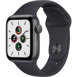 APPLE Watch SE 40 mm spacegrijs aluminium / middernacht sportband