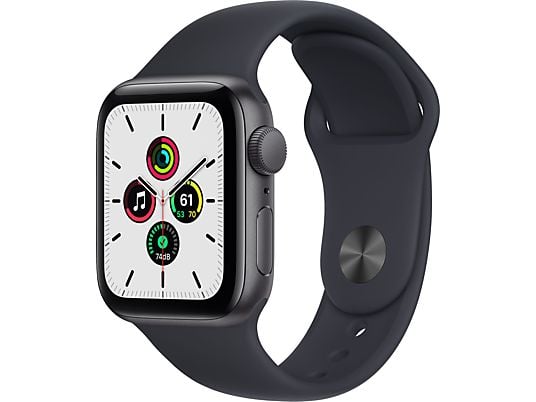 APPLE Watch SE 40 mm spacegrijs aluminium / middernacht sportband