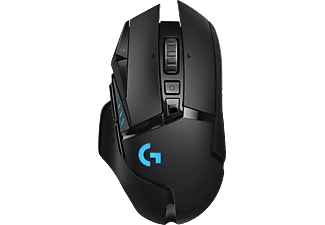 LOGITECH G502 Lightspeed - Gaming- Maus, Kabellos Lightspeed Technologie, 16000 dpi, Schwarz