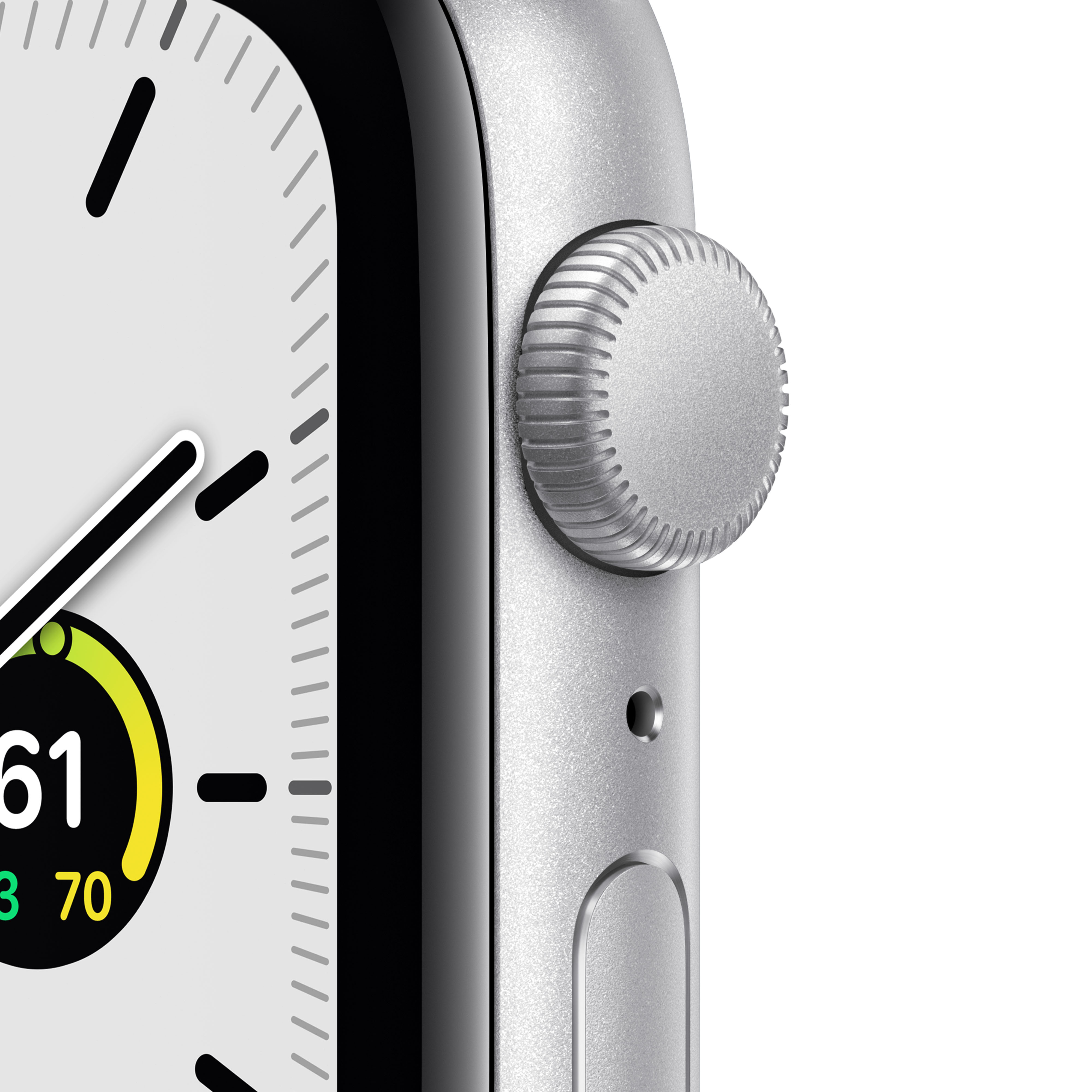APPLE Watch SE 44 mm zilver aluminium / blauwe sportband