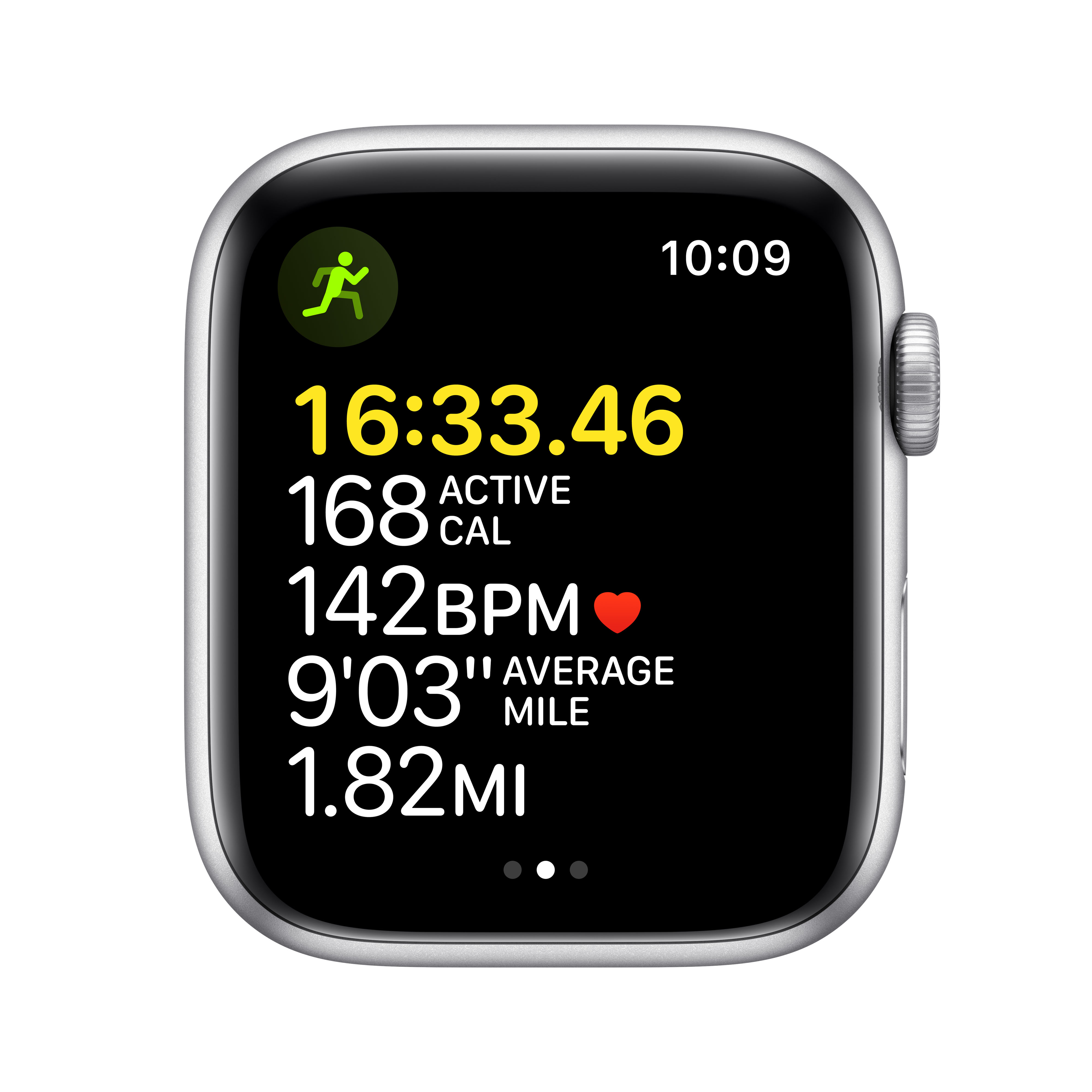 APPLE Watch SE 44 mm zilver aluminium / blauwe sportband