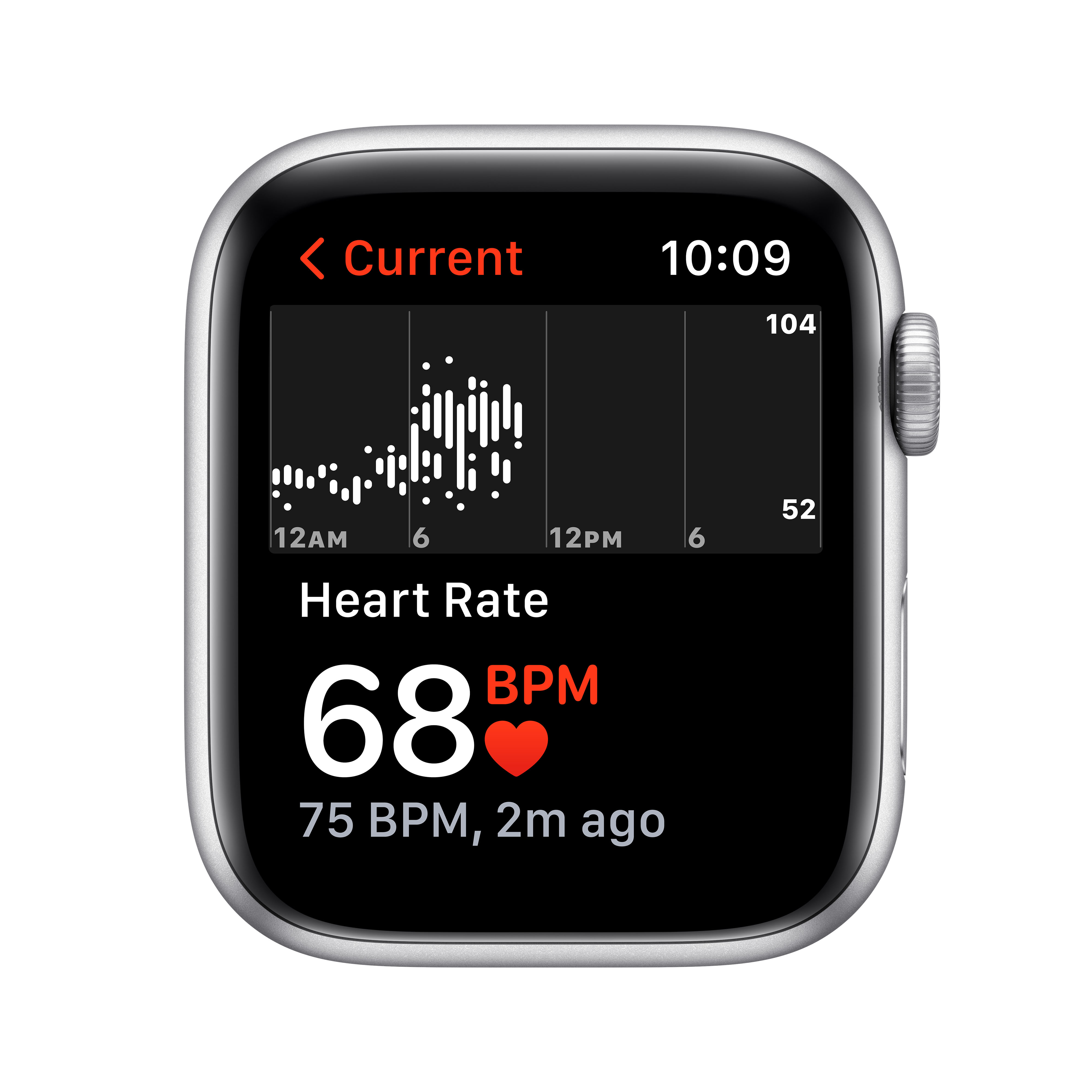 APPLE Watch SE 44 mm zilver aluminium / blauwe sportband
