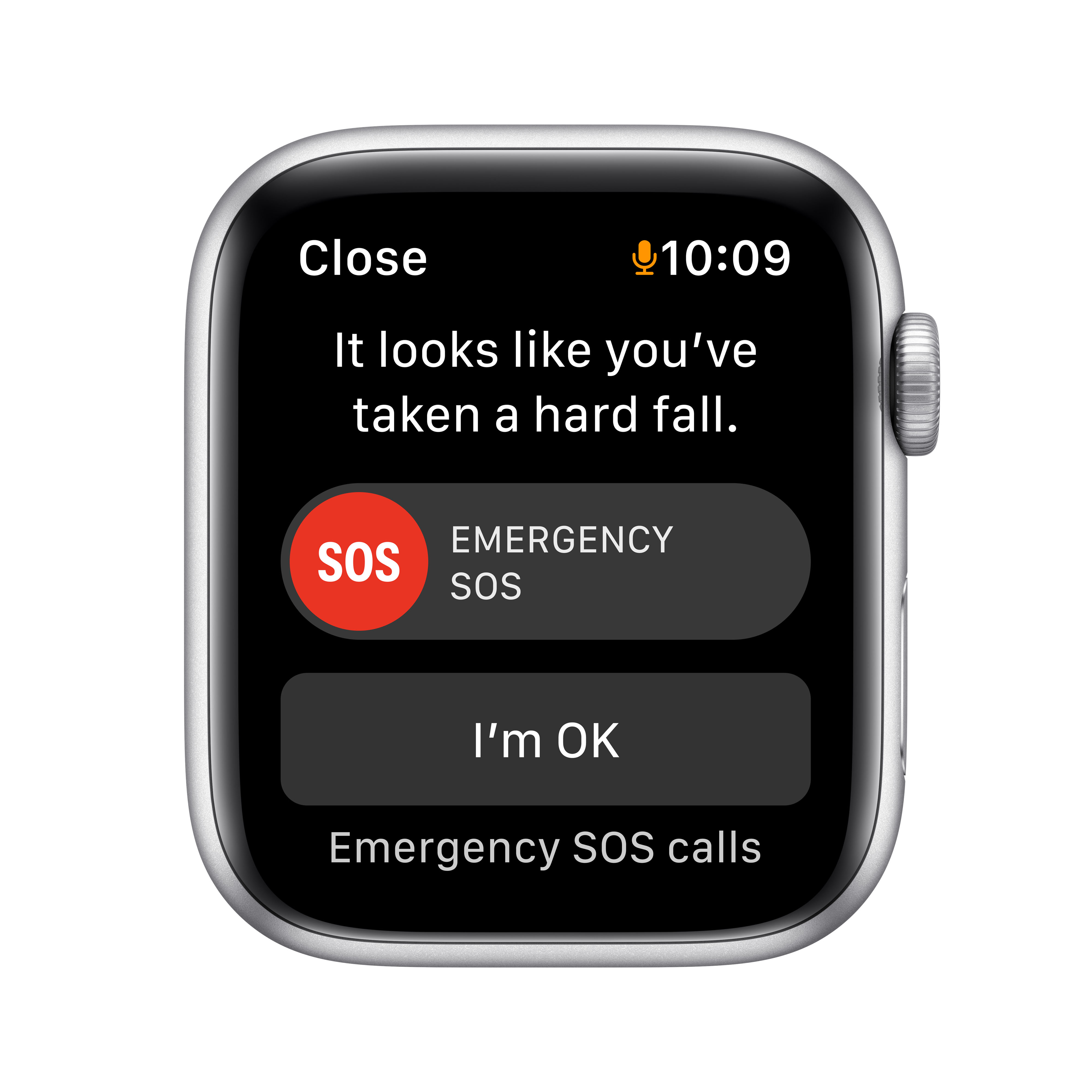 APPLE Watch SE 44 mm zilver aluminium / blauwe sportband