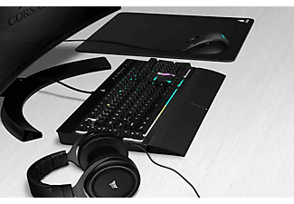 CORSAIR Gaming Set 4in1 mit K55 RGB Pro Tastatur, HS50 Pro Headset, Harpoon RGB Pro Maus und MM100 Mauspad