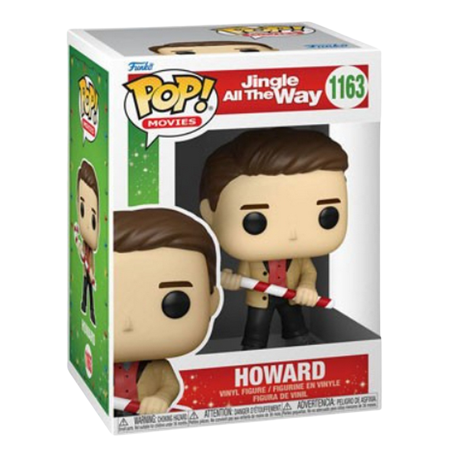 Una figura Funko Pop de Howard de la película Jingle All The Way.