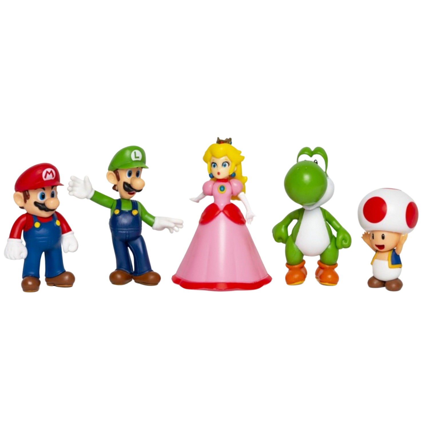 Figura - Sherwood Nintendo-Mario And Friends Pack 5 Figuras, PVC, 6.5 cm, Multicolor