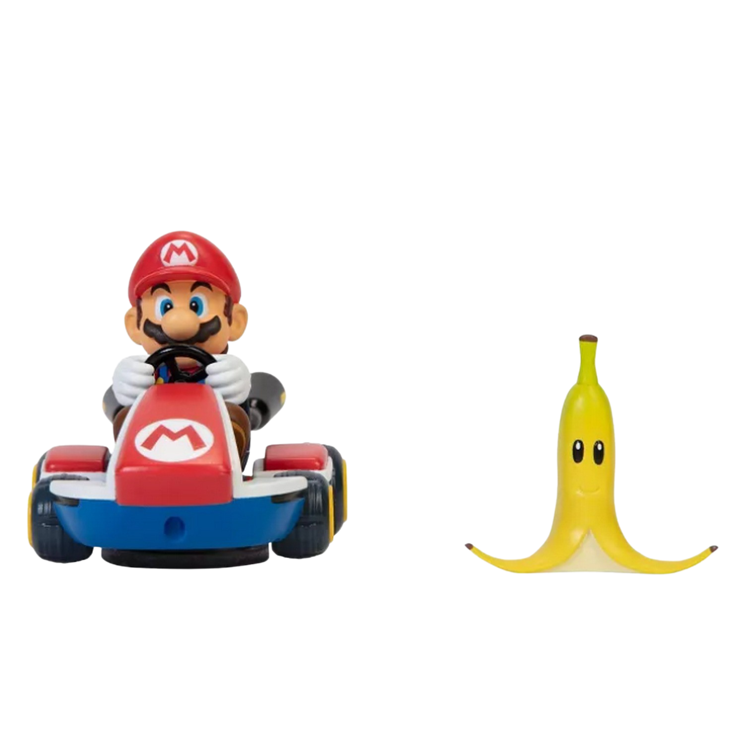 Figura - Sherwood Nintendo Spin Out Mario Kart - Mario, PVC, 6 cm, Multicolor