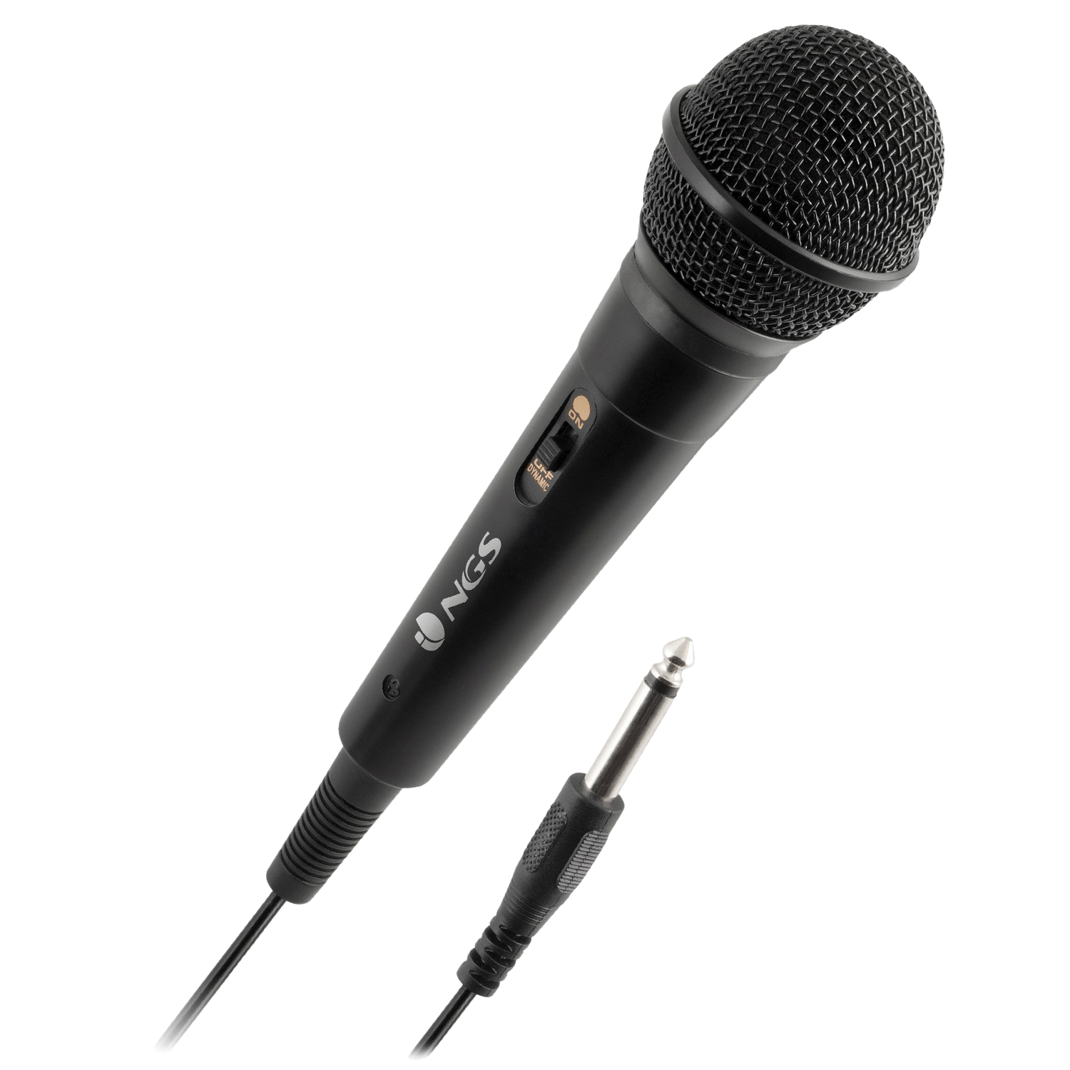 Ngs Fire – micrófono vocal tipo conector jack 63 mm. color negro de 6.3mm 600 ω 6.3 73 ± 3db unidireccional karaoke microphone para singerfire microfono 3m