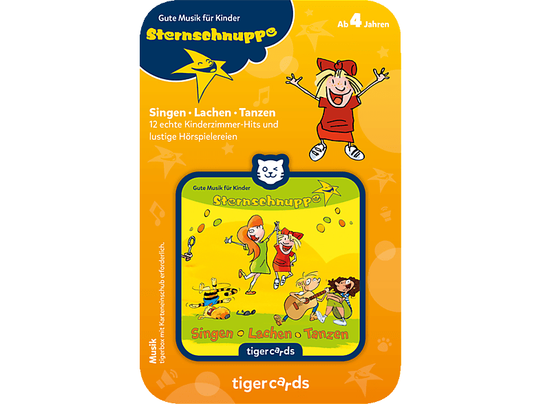 TIGERMEDIA Sternschnuppe Tigercard, Singen, - Lachen, Mehrfarbig Tanzen
