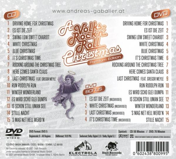 (CD Video) DVD Volks-Rock\'n\'Roll Andreas Christmas A Gabalier + - -