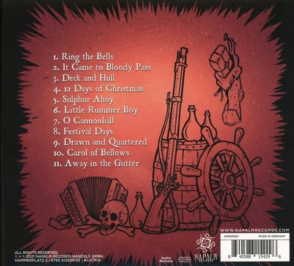 Rückseite eines CD-Covers mit Text. Der Albumtitel und die Titelliste sind sichtbar.