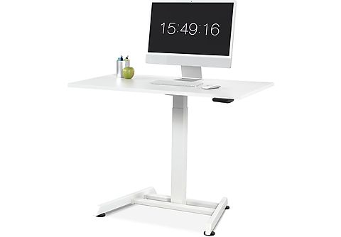 WRK21 elektrisch höhenverstellbarer Schreibtisch 100x60cm weiß Höhenverstellbarer  Schreibtisch | MediaMarkt