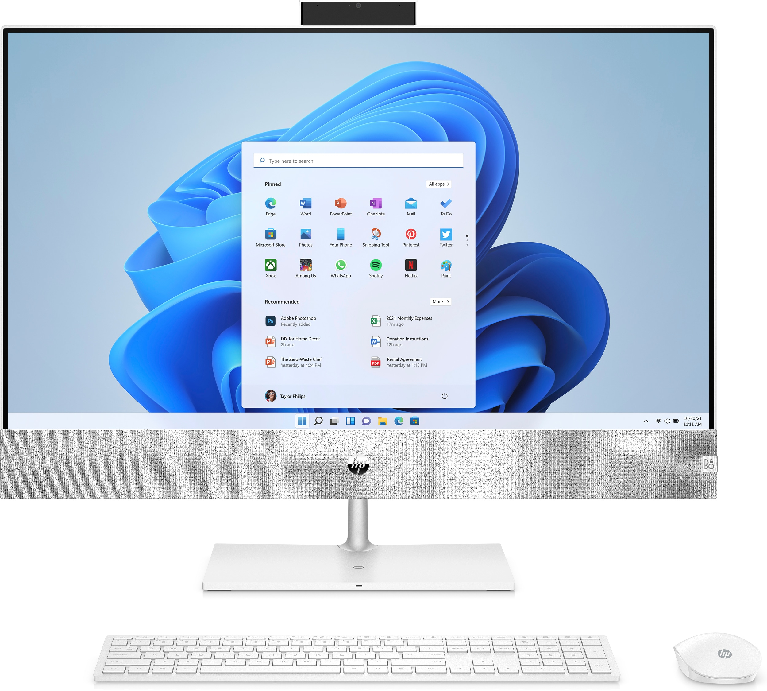 HP PAVILION 27-CA0800ND - 27 inch - AMD Ryzen 5 - ... aanbieding