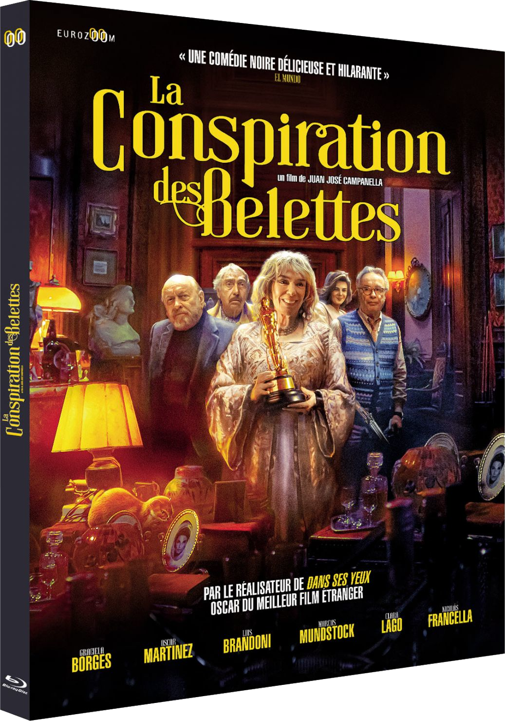 Couverture DVD de 'La Conspiration des Bellettes' avec plusieurs acteurs.
