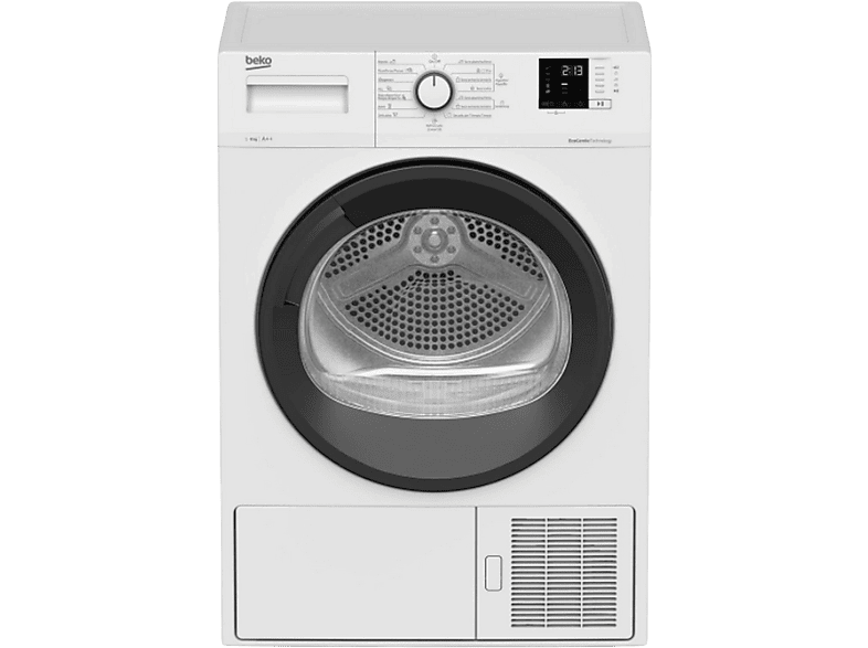 Beko DHS 8413 GA1, 8 Kg, 15 programas, Blanco