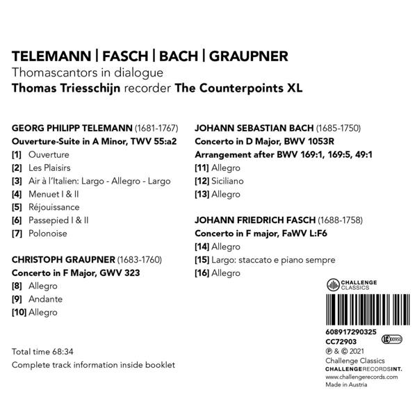 Thomas & The Counterpoints Xl Triesschijn - THOMASCANTORS IN DIALOGUE  - (CD)