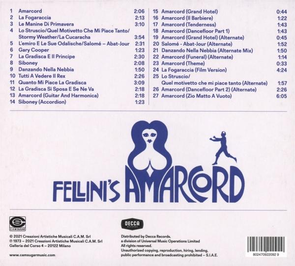 CD-Cover mit Text, der Songtitel und ein Logo unten auflistet.