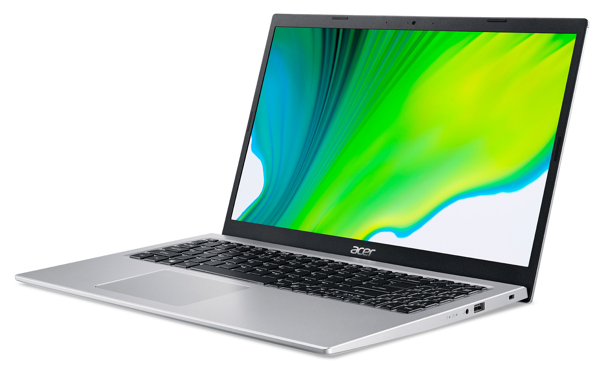 ACER Acer Aspire 5 (A515-56-560W), GB Intel® Zoll mit Intel GB Xe 512 SSD, Display, Iris Graphics, Silber Prozessor, Core™ RAM, 15,6 Notebook i5 8