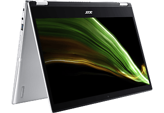 ACER Spin (SP114-31-C2GE) Convertible Notebook 14 Zoll Windows 11 Home in S-Mode - FHD Touch-Display, Convertible mit 14 Zoll Display, Intel® Celeron® N Prozessor, 4 GB RAM, 128 GB eMMC, Intel UHD Graphics, Silber