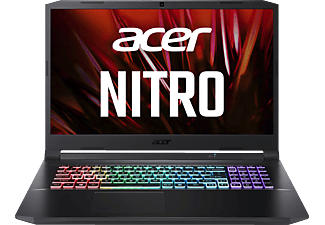 ACER Nitro AN517-41-R918, Notebook mit 17,3 Zoll Display, AMD Ryzen™ 7 Prozessor, 16 GB RAM, 512 GB SSD, Nvidia GeForce RTX 3060, Schwarz / rot