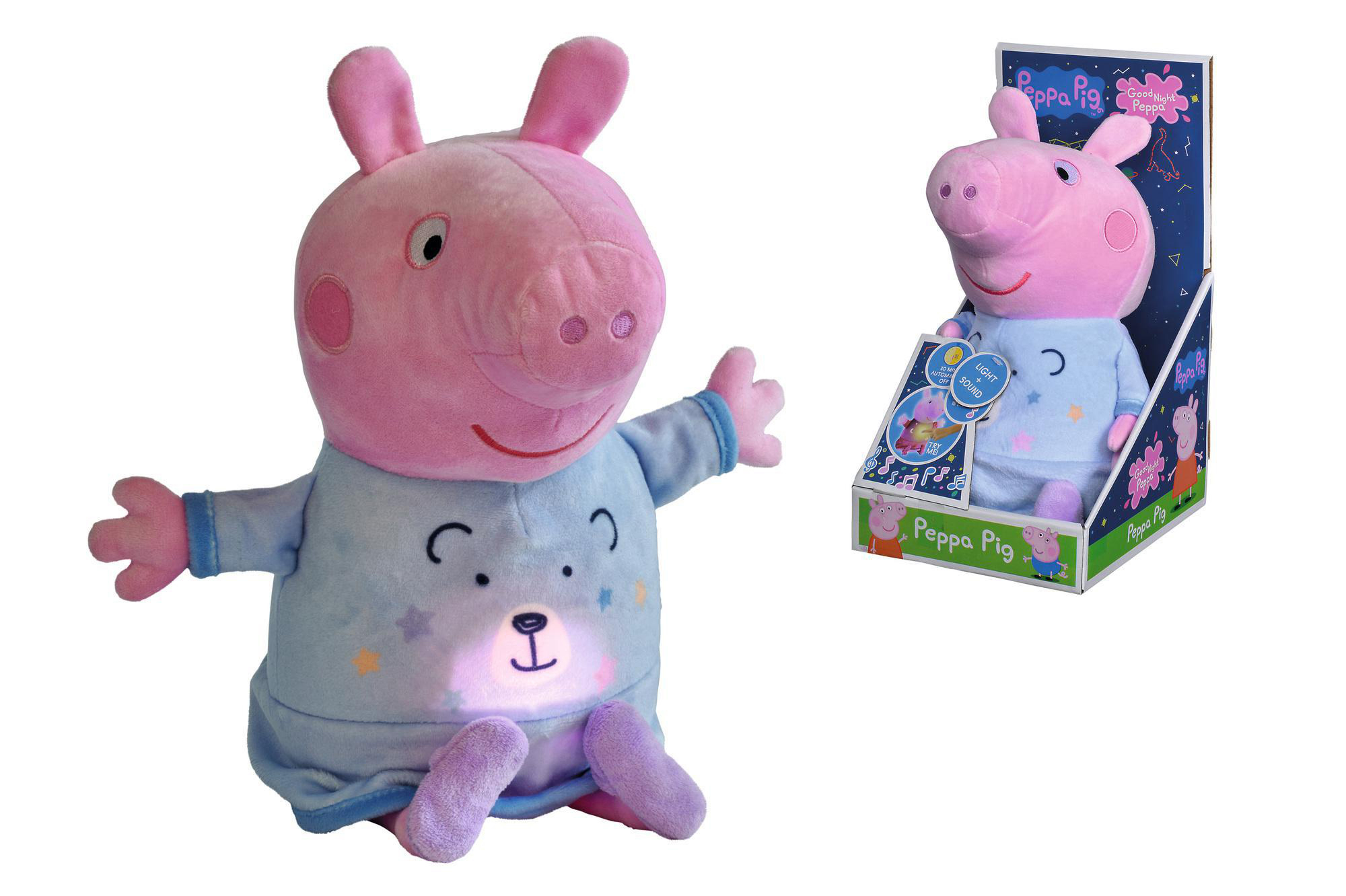 Gute Plüsch Plüschtier SIMBA Blau Plüsch Pig TOYS Peppa Nacht Blau