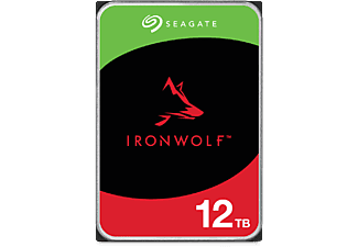 SEAGATE 12TB Festplatte IronWolf NAS HDD, 180 TB/Jahr WR, 210MB/s, 3.5 Zoll, SATA, 7200rpm, 256MB Cache