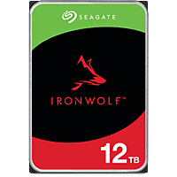 SEAGATE 12TB Festplatte IronWolf NAS HDD, 180 TB/Jahr WR, 210MB/s, 3.5 Zoll, SATA, 7200rpm, 256MB Cache