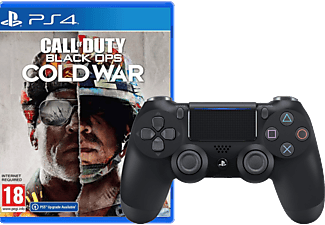 SONY PS4 DualShock 4 Wireless Controller V2 Schwarz + COD Black Ops Cold War