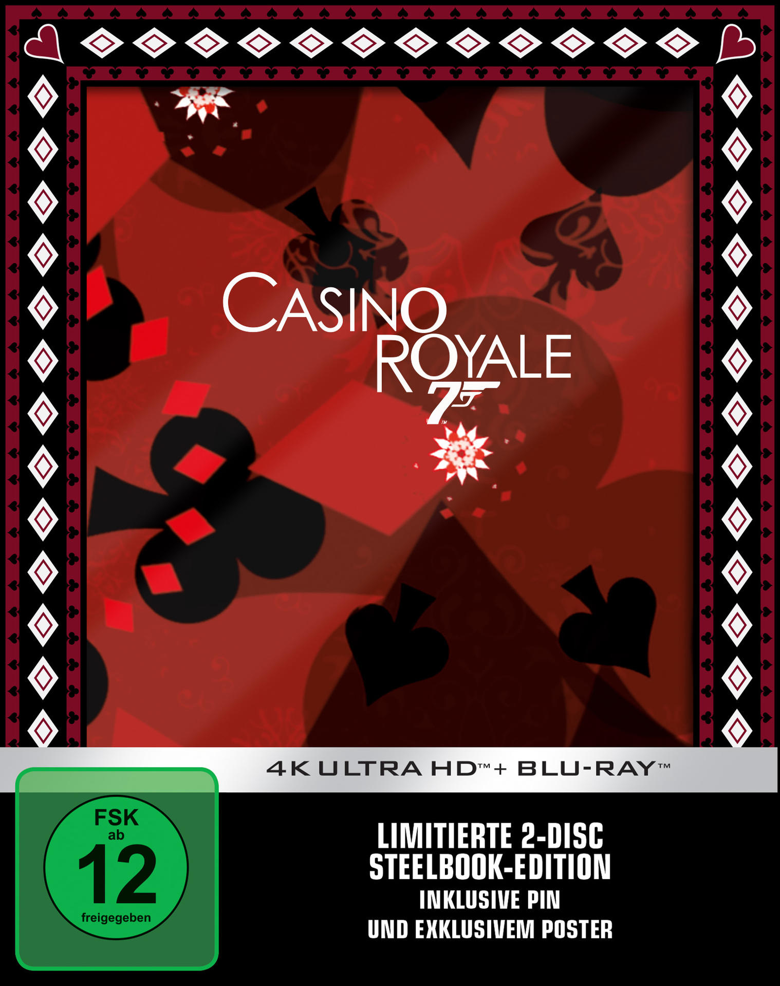 James Bond 007 - Casino Royale Steelbook [4K Ultra HD Blu-ray + Blu-ray]