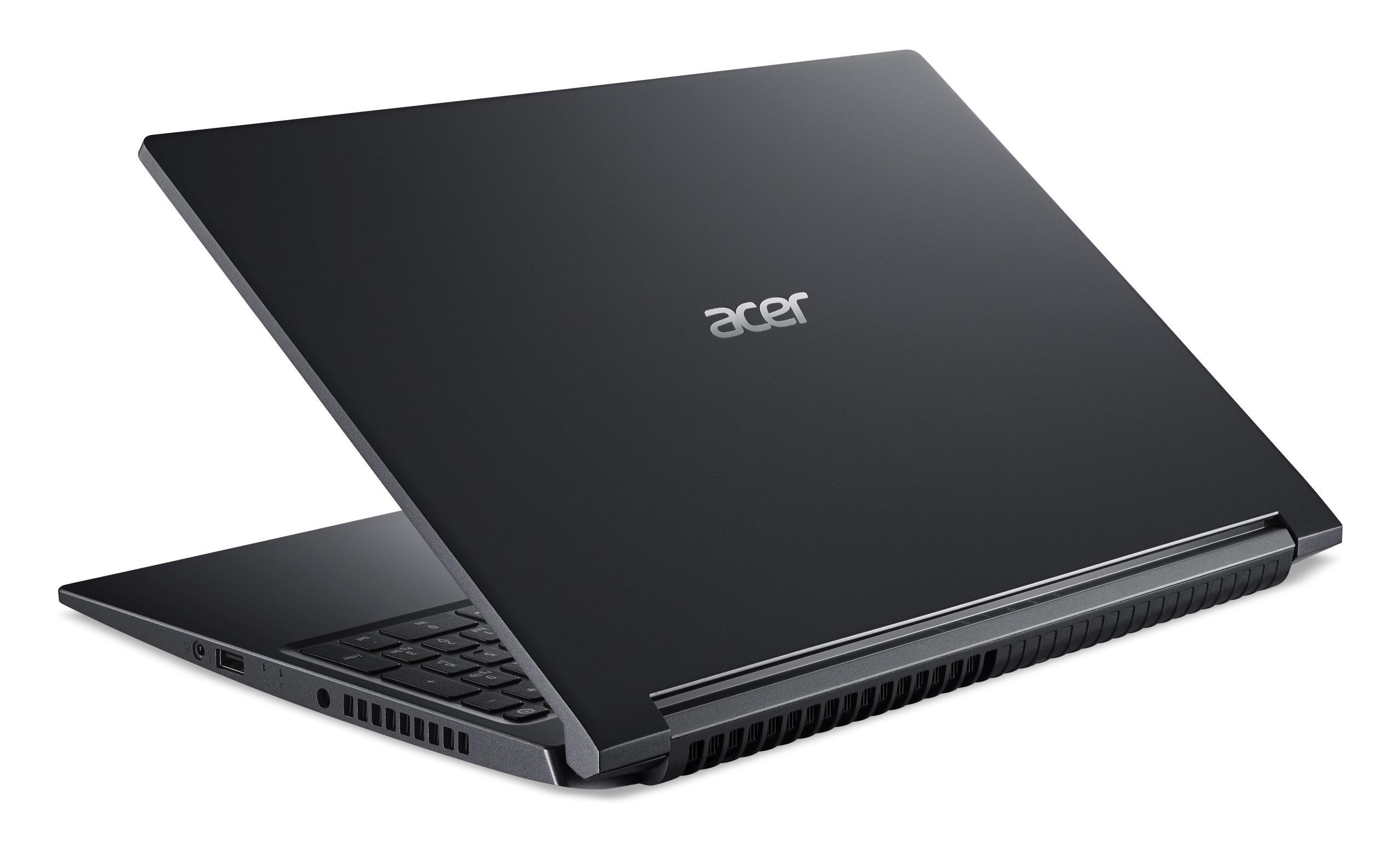 SSD, Notebook 5 1650, Zoll GB Aspire GeForce RAM, ACER 15,6 Ryzen™ AMD mit Prozessor, GB 512 7 GTX (A715-42G-R9TC), Display, 8 Schwarz