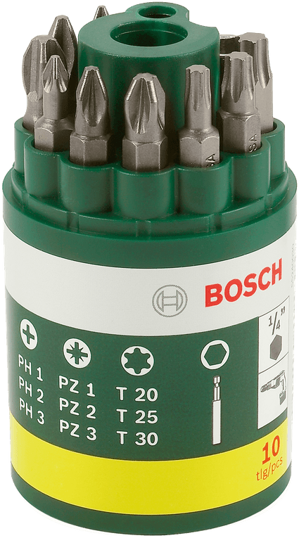 BOSCH 10 részes csavarbit készlet (2607019454)