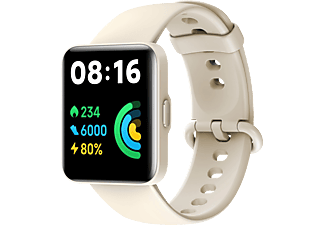 XIAOMI Redmi Watch 2 Lite, Smartwatch Kunststoff Thermoplastisches Polyurethan, 140 - 210 mm, Ivory