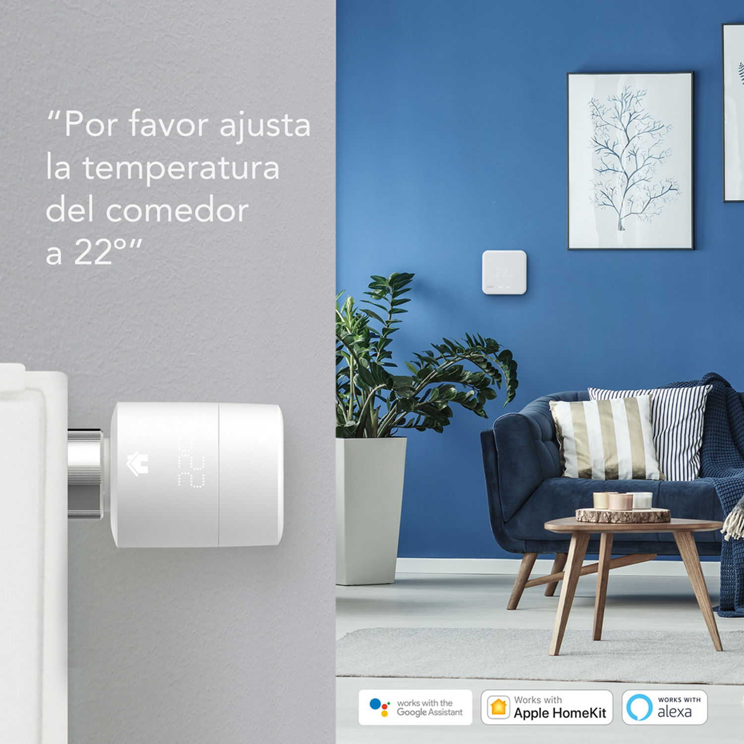 Termostato - Tado° V3P-4SRT01-TC-ML, Pack cabezal termostato inteligente, Control calefacción, Blanco