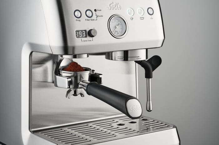 SOLIS  Grind & Infuse Perfetta (98036) - Semi automatische espressomachine - Grijs