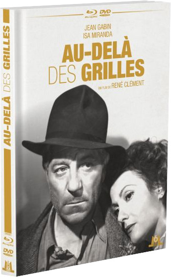 Boîtier DVD pour "Au-delà des Grilles" en noir et blanc. Comprend deux personnes et un chapeau.