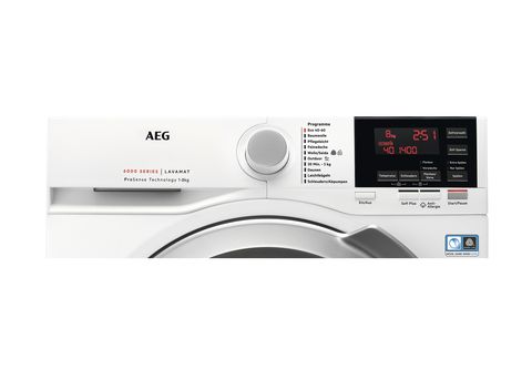AEG L6FBA668 Serie 6000 mit ProSense Mengenautomatik Waschmaschine (8 kg,  1551 U/Min., B) Waschmaschine mit Weiß / Silber / Weiß kaufen | SATURN