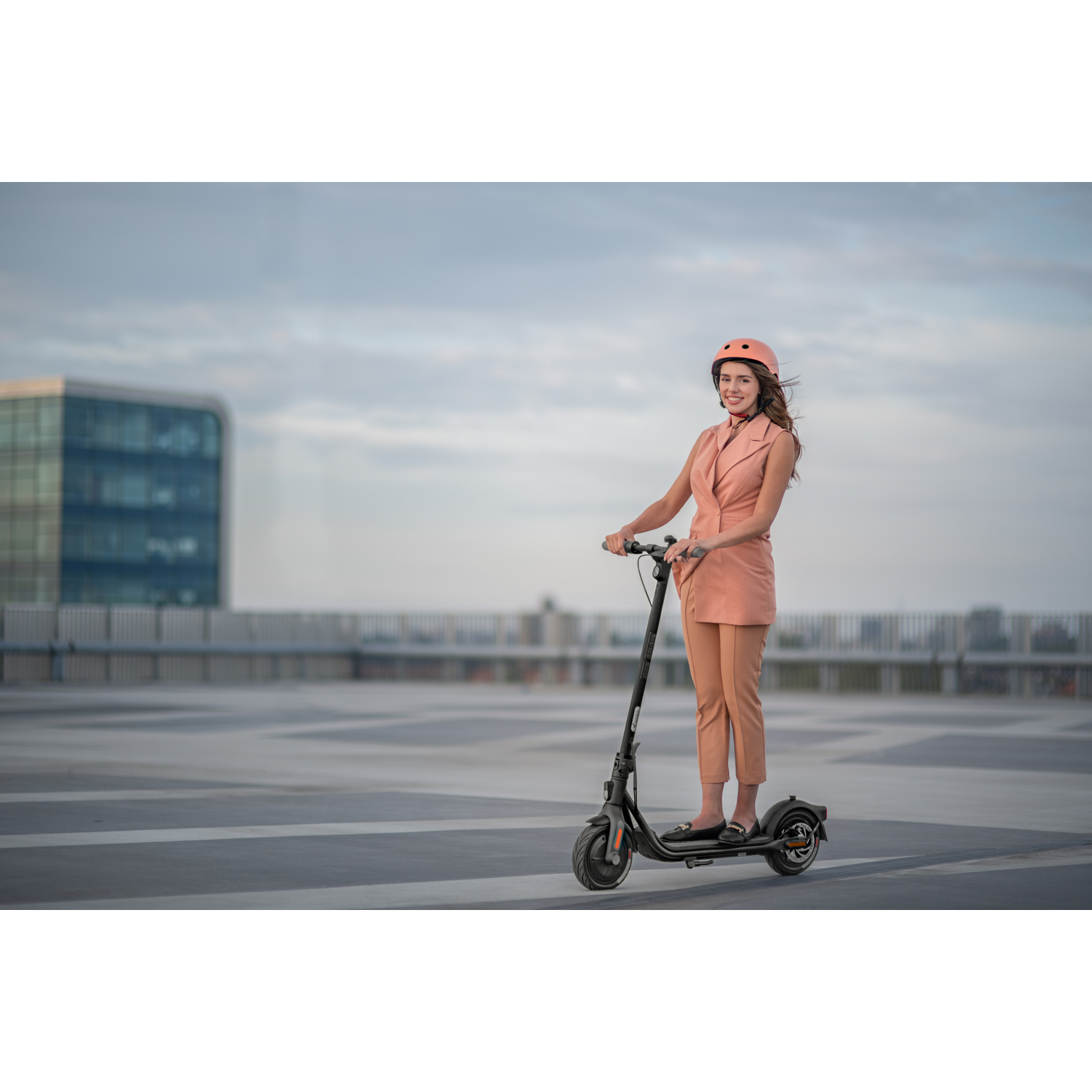 Patinete eléctrico - Segway-Ninebot F25E, 250 W, Hasta 100 kg, Velocidad 25 km/h, Autonomía 25km, Negro