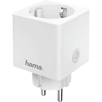 Enchufe inteligente - Hama Mini WLAN Socket, 3680 W, 16 A, Control por aplicación, Blanco