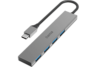 HAMA 200101 USB-C-hub Gen1, 4-poorts