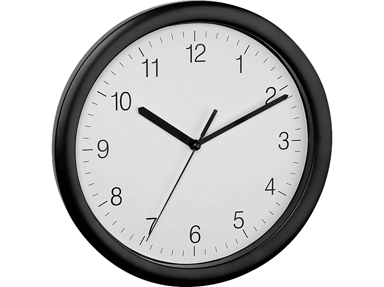 TFA Analoge Wanduhr, Schwarz
