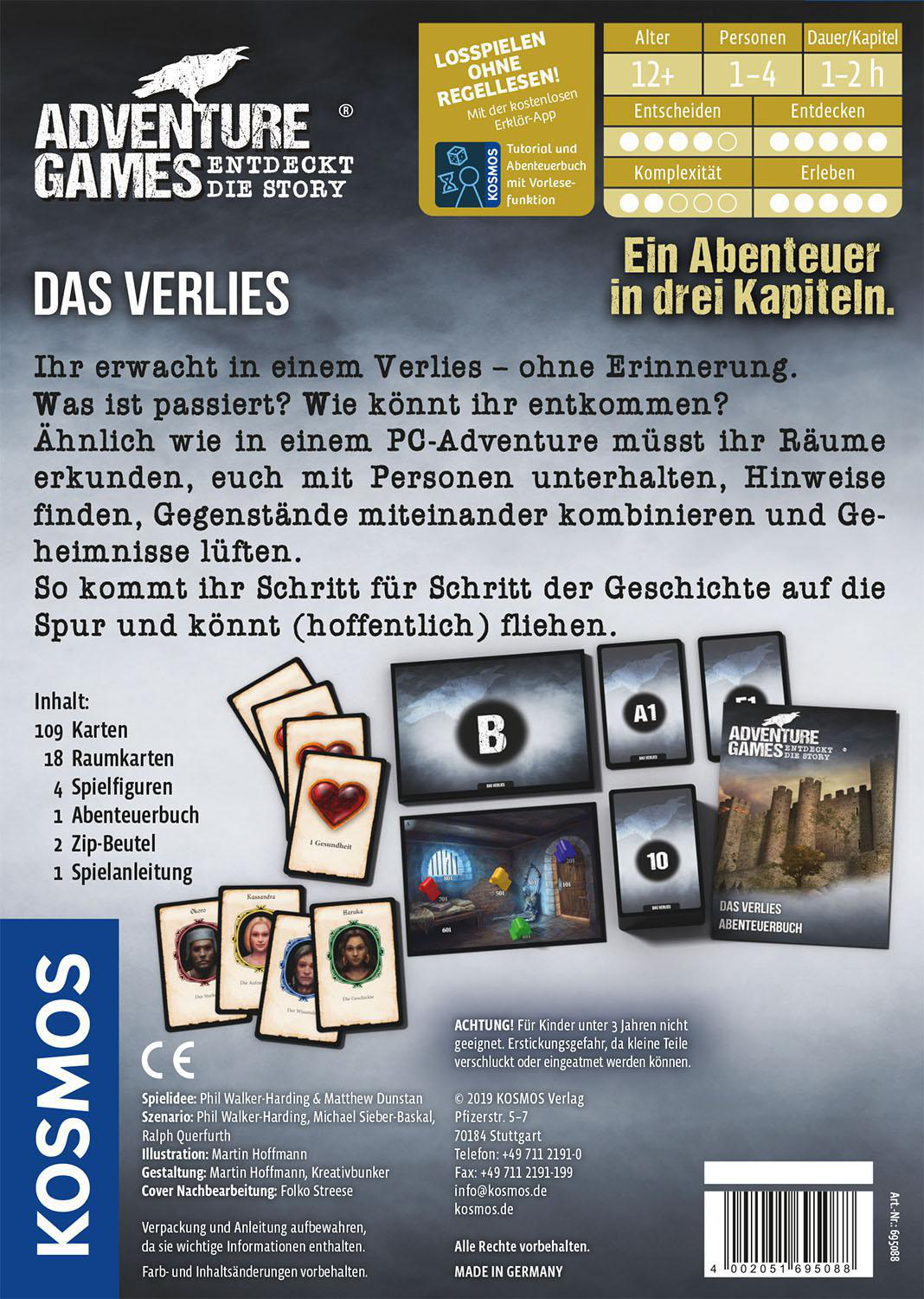 KOSMOS Adventure Games - Das Verlies Brettspiel Mehrfarbig