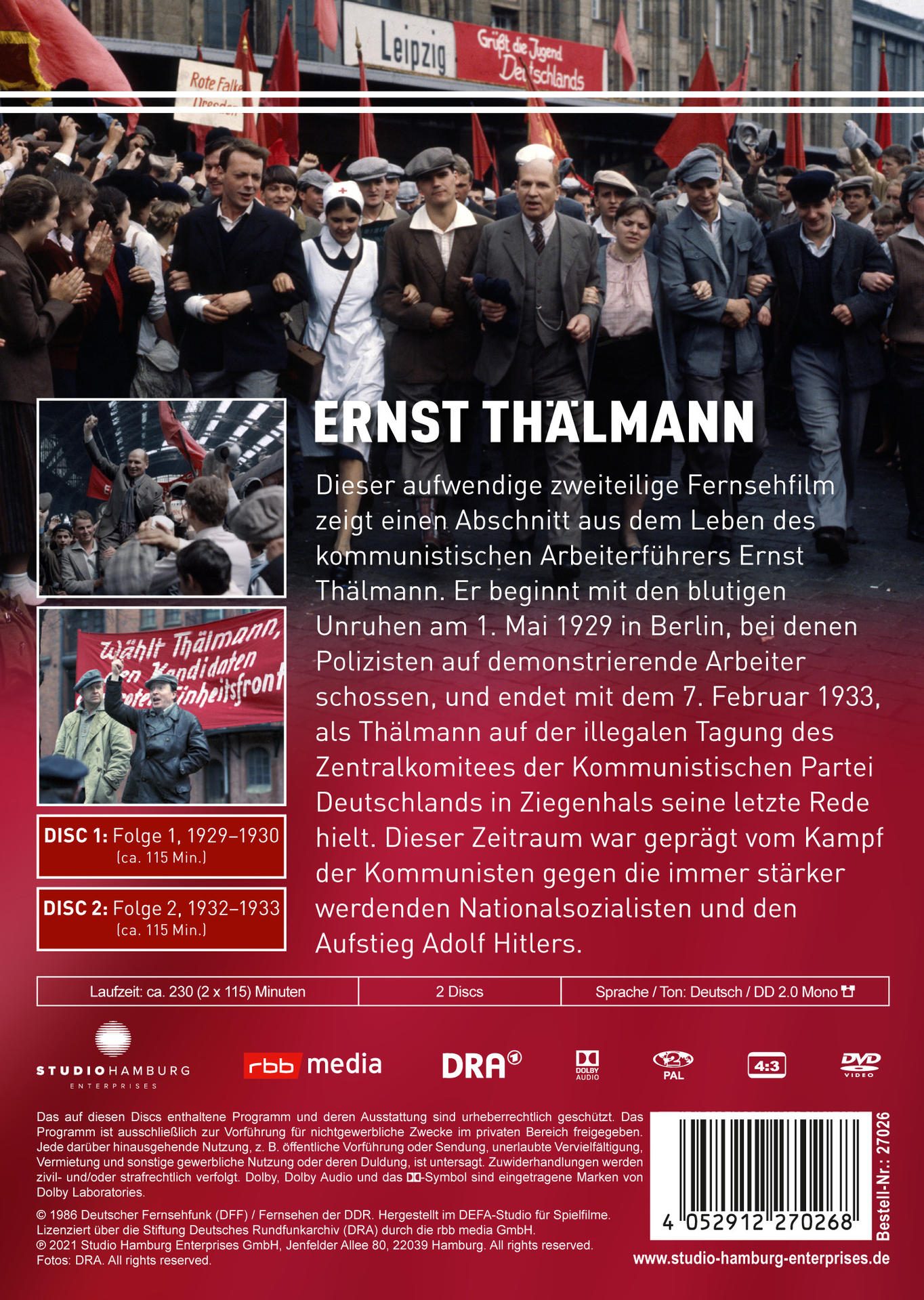 Thälmann Ernst DVD