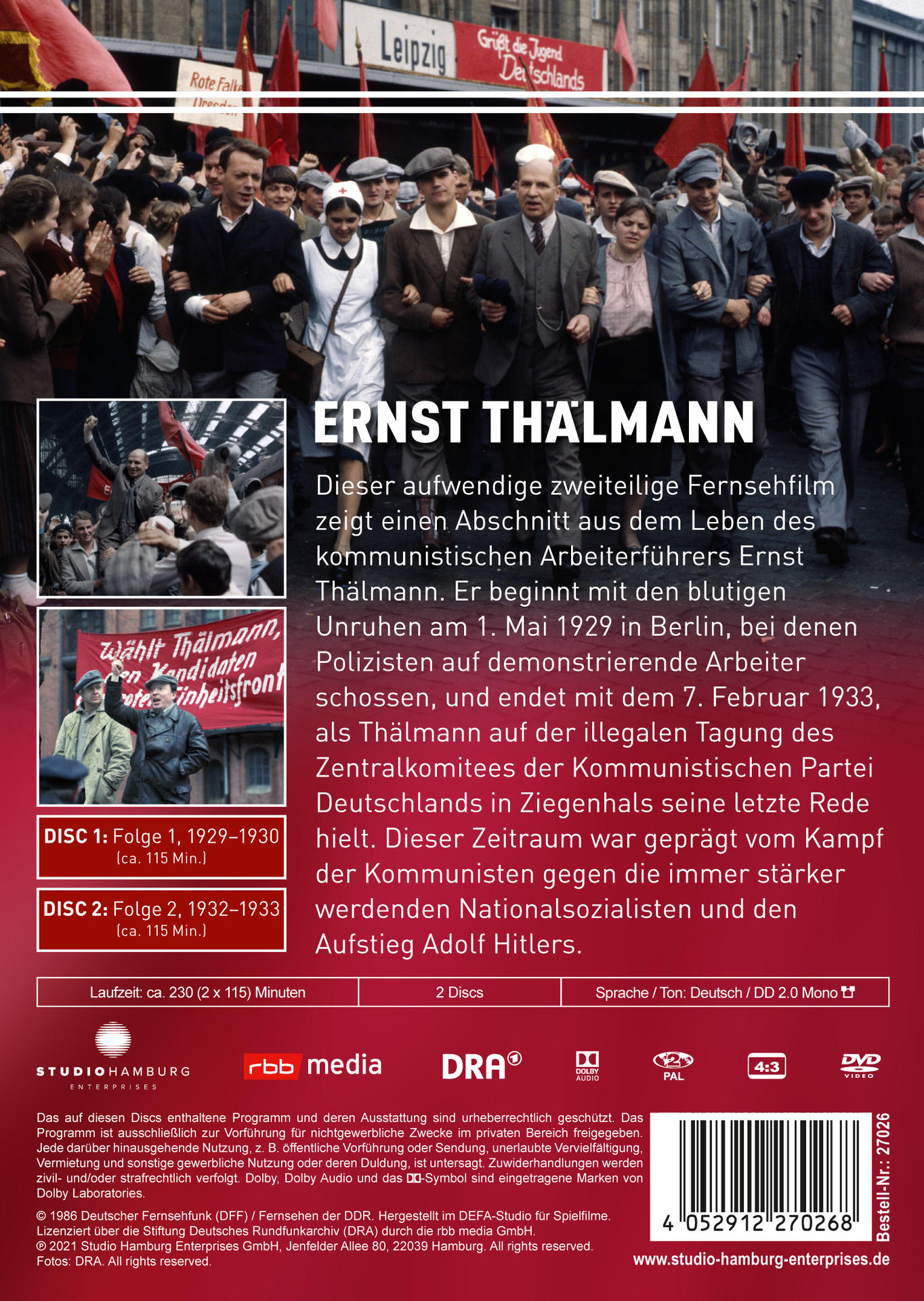 Ernst Thälmann DVD