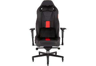 CORSAIR T2 Road Warrior 2018 - Sedia da gioco (Nero/Rosso)