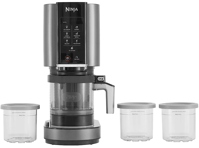 NINJA NC300EU Creami Eismaschine (800 Watt, Schwarz/Silber)