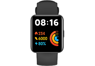 Smartwatch - Xiaomi Redmi Watch Lite 2, 1.55" TFT, Sensor de pulso, Bluetooth, Autonomía 10 días, 21 cm, Negro